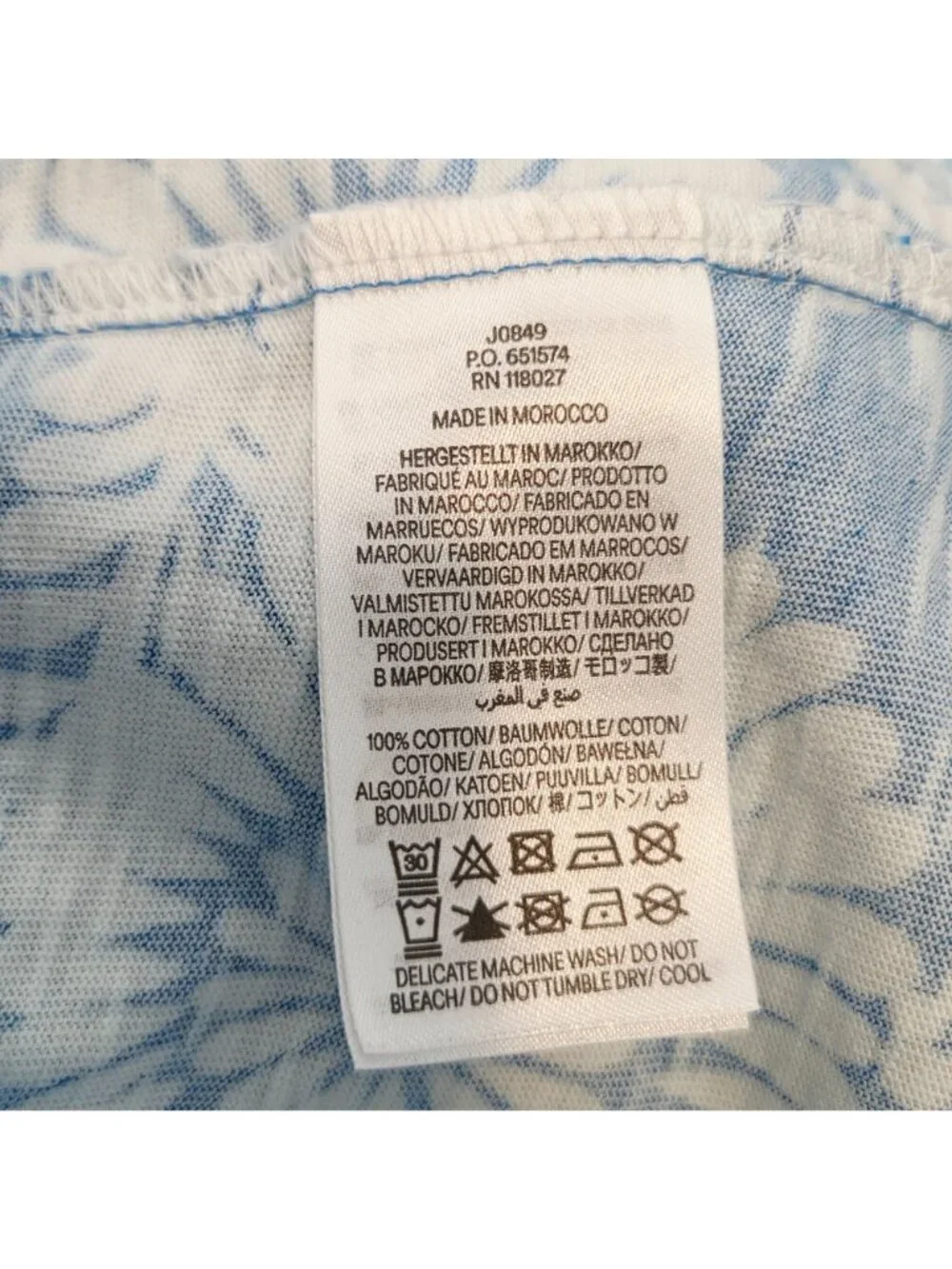 Boden Florrie Short Sleeve Shirt Dress Indigo Blue & White Paisley Print Large 1 - Picture 4 of 6